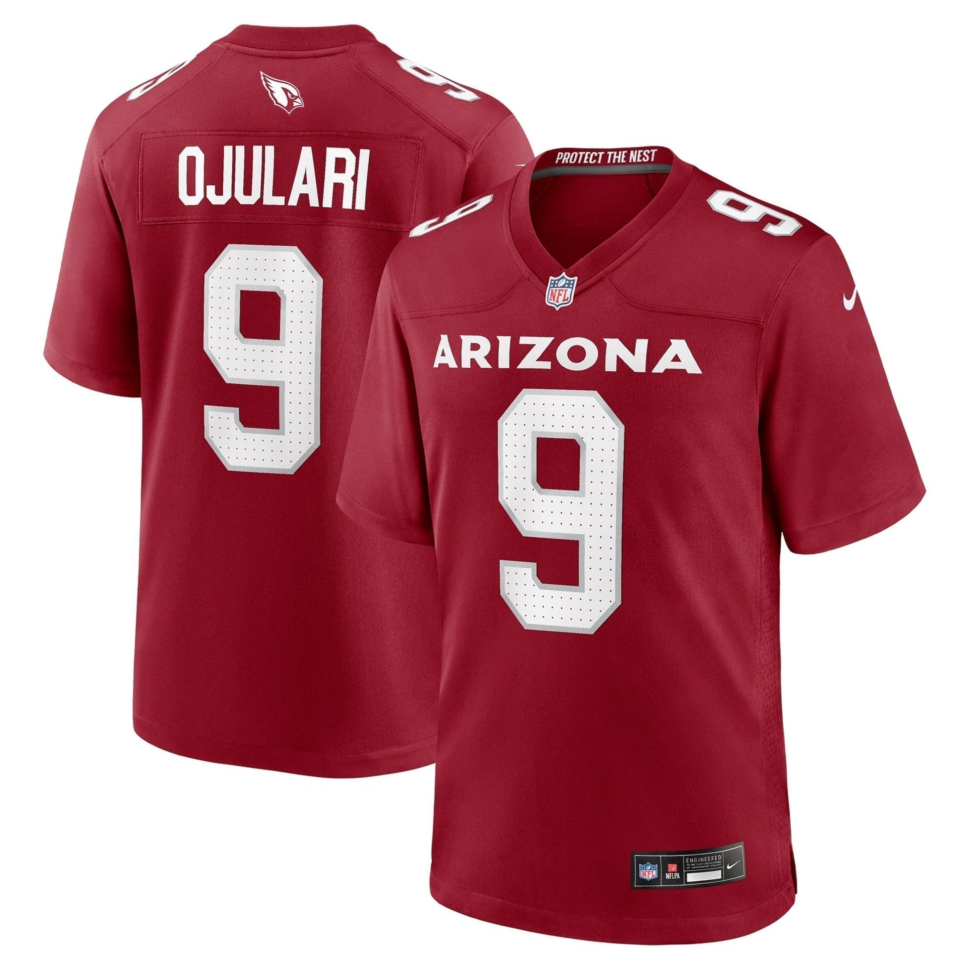BJ Ojulari Arizona Cardinals Team Game Jersey - Cardinal football jersey product view 1