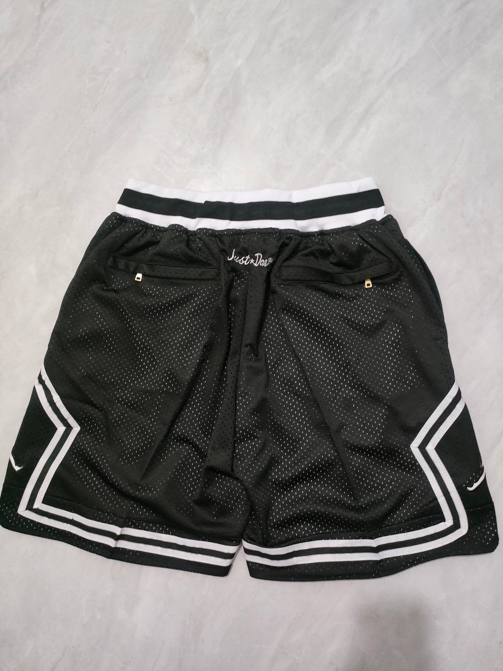 JUST DON Jordan Black Pocket Shorts basketball jersey product view 2