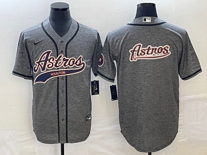 Men's Houston Astros Gray Joint Edition Replica Team Jersey baseball jersey product view 1