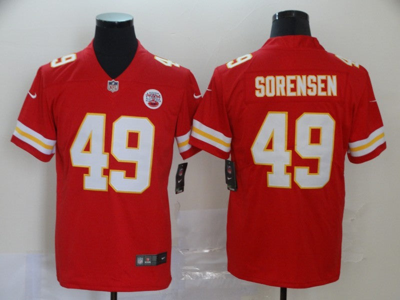 Men's Kansas City Chiefs Daniel Sorensen Red Game Jersey football jersey product view 1