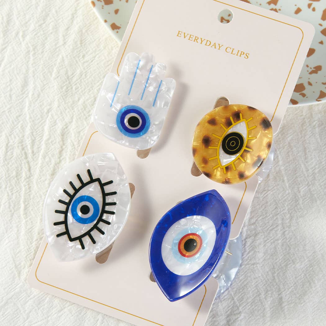 Evil Eye Small Hair Clip Set Unisex T-shirt, Sweatshirt, Hoodie, Long Sleeve Tee - T-Shirt, Sweatshirt, Hoodie