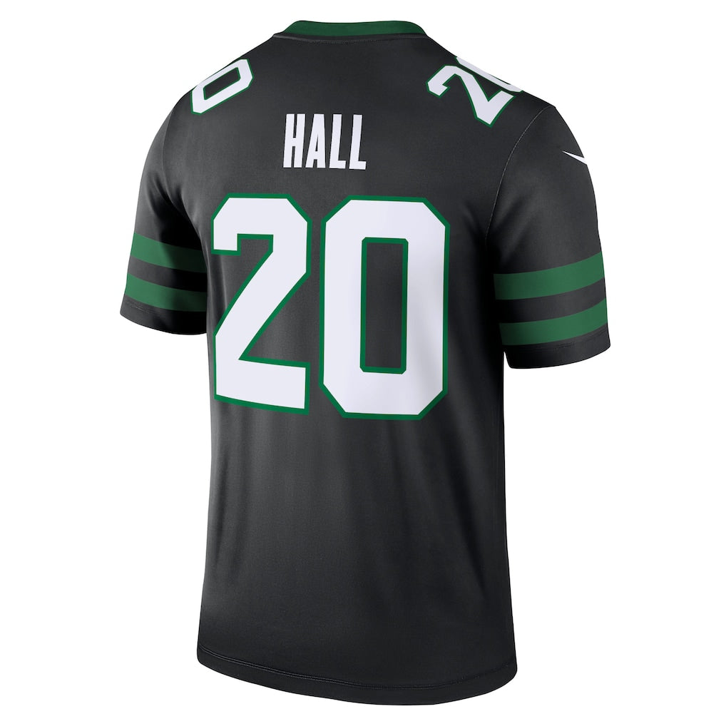 NY.Jets #20 Breece Hall Black Legend Player Performance Top Jersey sports jersey product view 1