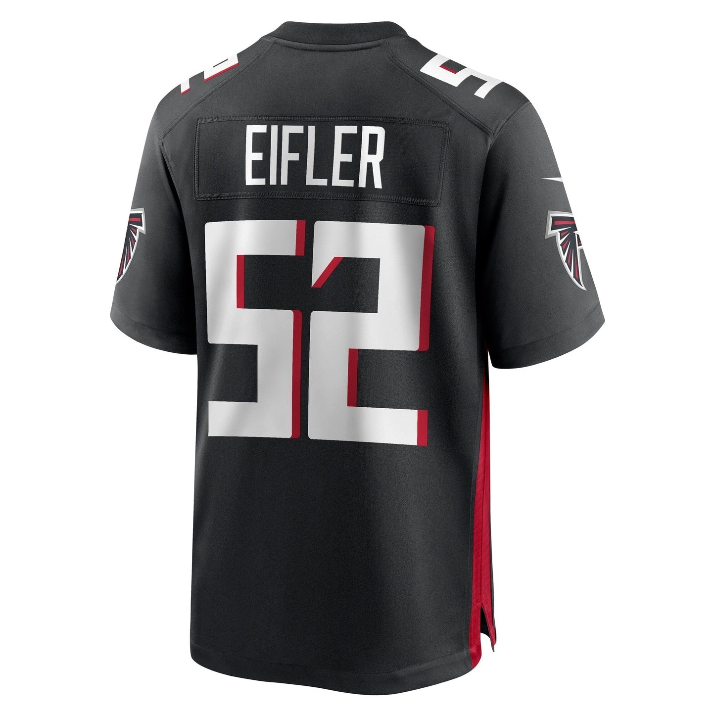 Milo Eifler Atlanta Falcons Game Jersey - Black football jersey product view 3