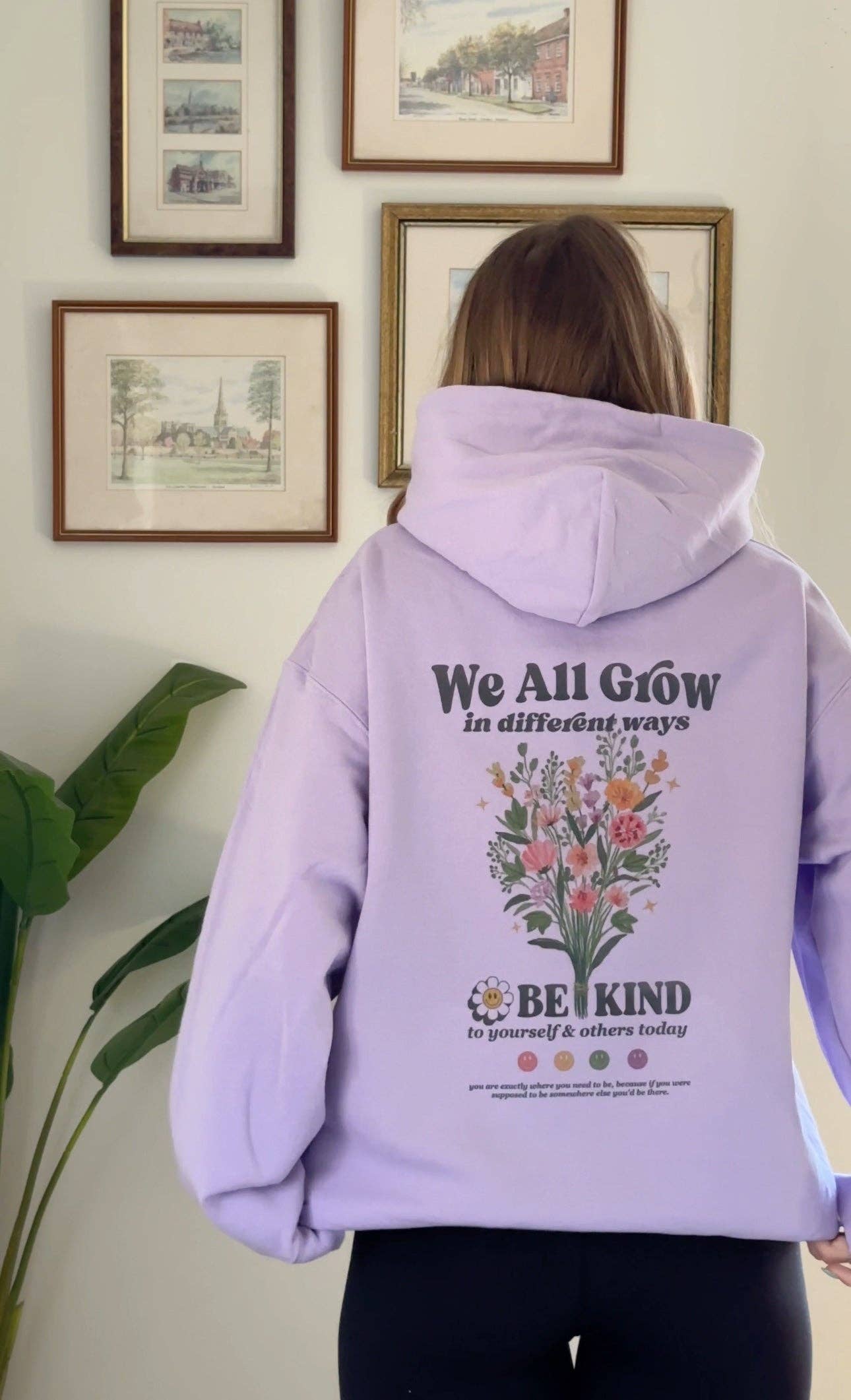 We All Grow in Different Ways Lavendar Hoodie Unisex T-shirt, Sweatshirt, Hoodie, Long Sleeve Tee - T-Shirt, Sweatshirt, Hoodie