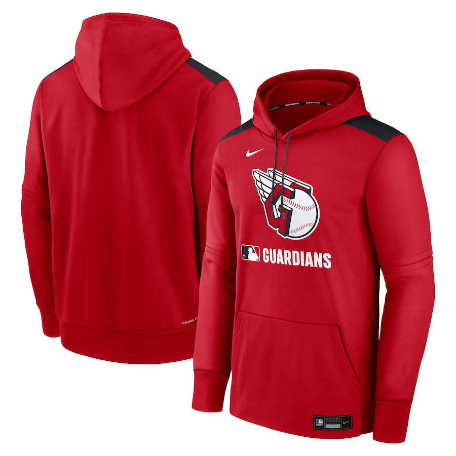 Cleveland Guardians Performance Pullover Red Hoodie baseball jersey product view 1