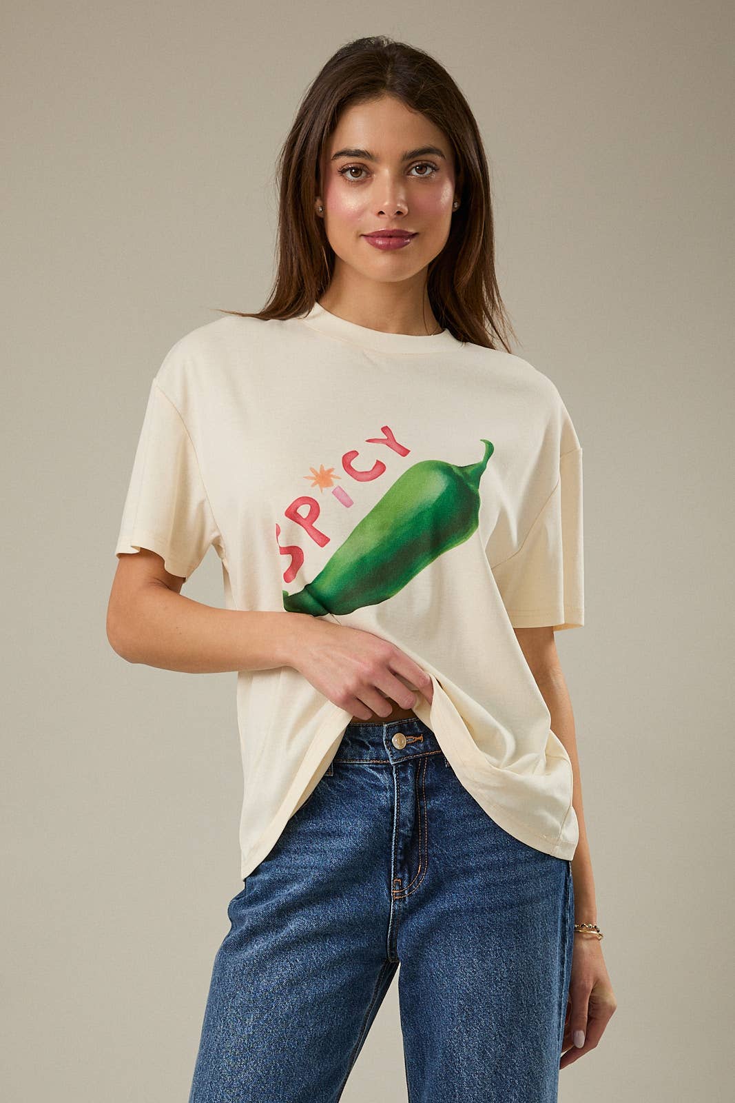 Crew Neck Half Sleeve Chilli Graphic Printed T-Shirt Unisex T-shirt, Sweatshirt, Hoodie, Long Sleeve Tee - T-Shirt, Sweatshirt, Hoodie