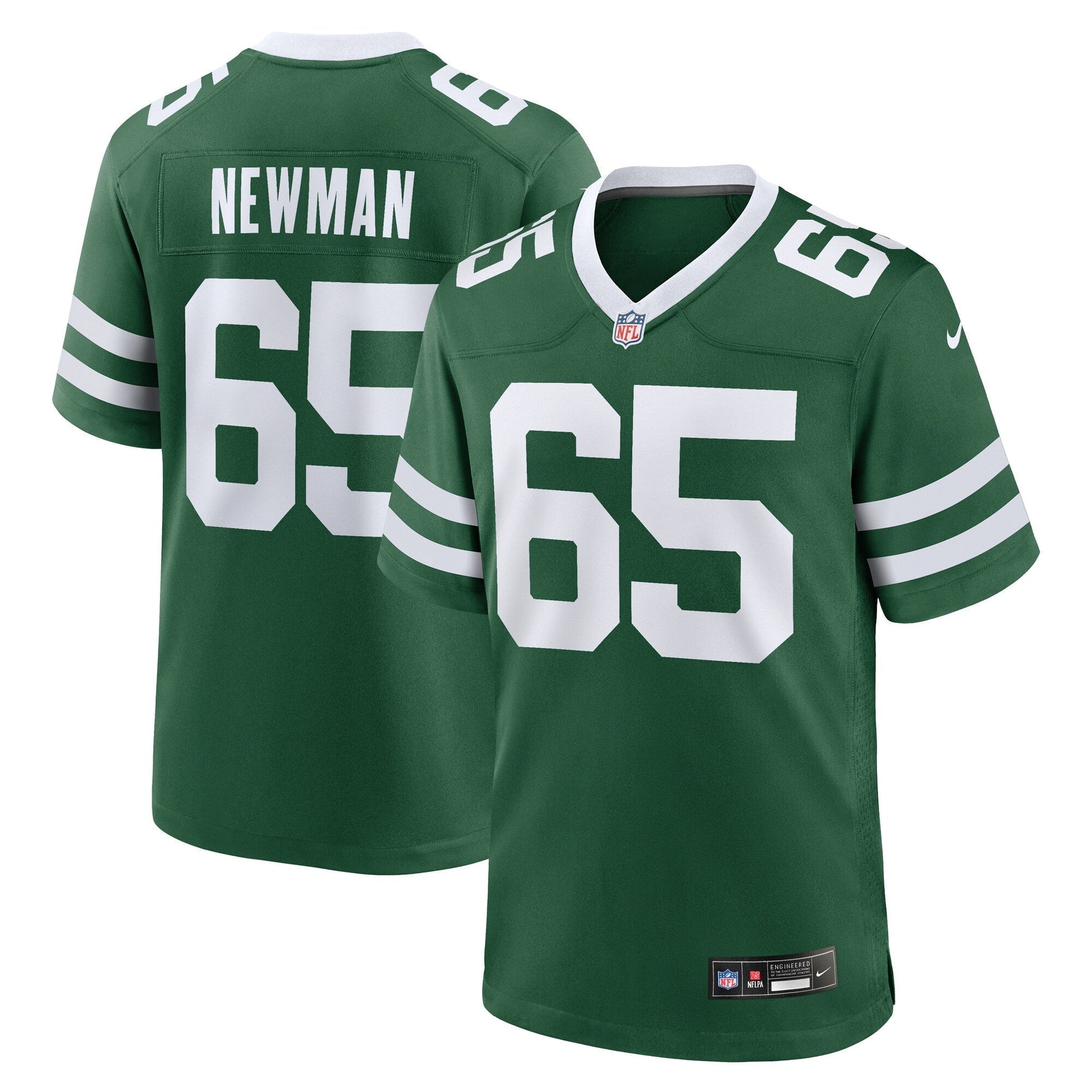 Xavier Newman New York Jets Team Game Jersey - Legacy Green football jersey product view 1
