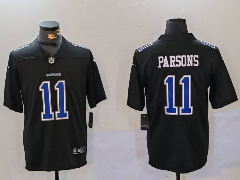 Men's Dallas Cowboys Micah Parsons Black Game Player Jersey football jersey product view 1
