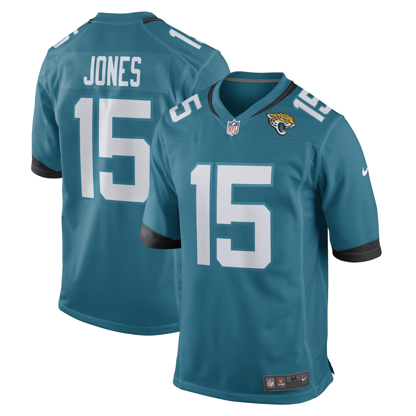 Tim Jones Jacksonville Jaguars Game Jersey - Teal football jersey product view 1