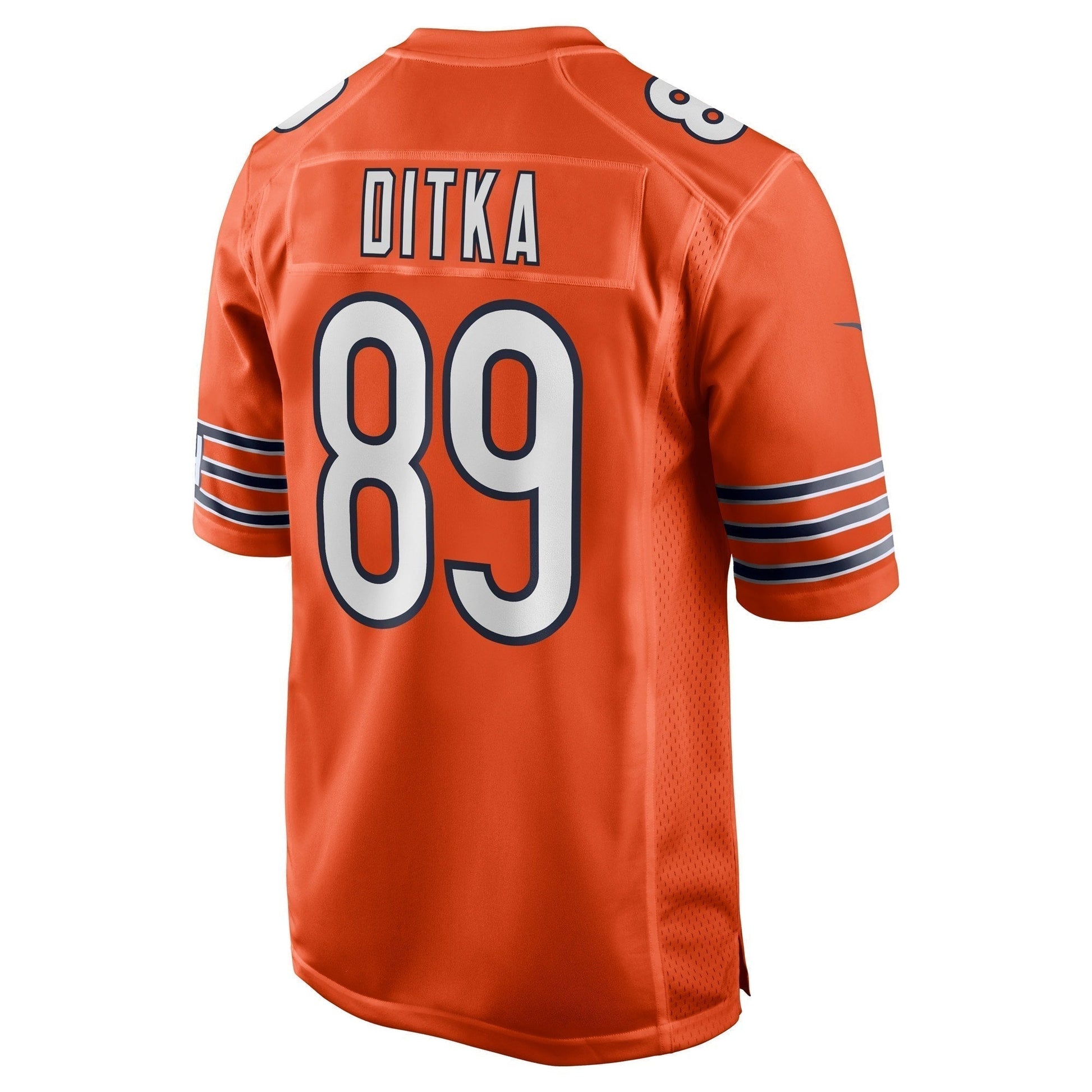 Mike Ditka Chicago Bears Retired Jersey - Orange football jersey product view 3