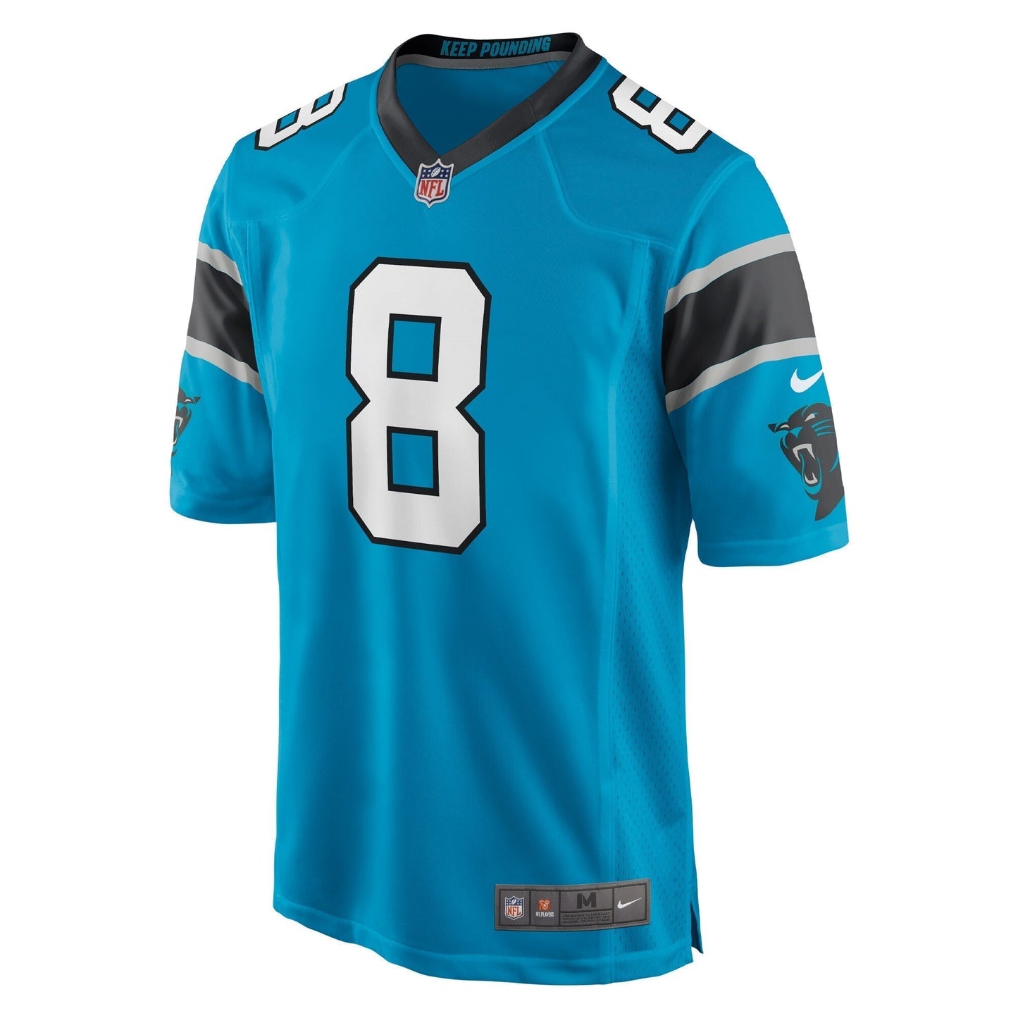 Jaycee Horn Carolina Panthers Game Jersey - Blue football jersey product view 2