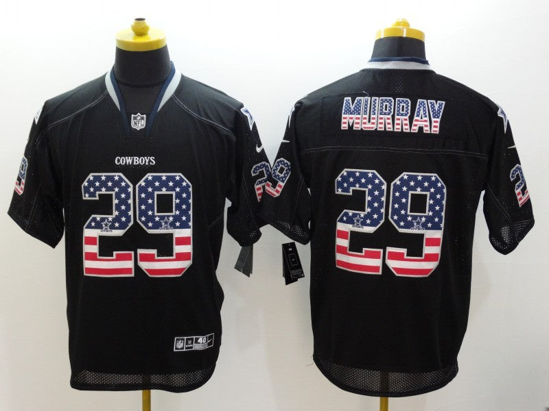 Men's Dallas Cowboys DeMarco Murray #29 Black Game Jersey1 football jersey product view 1