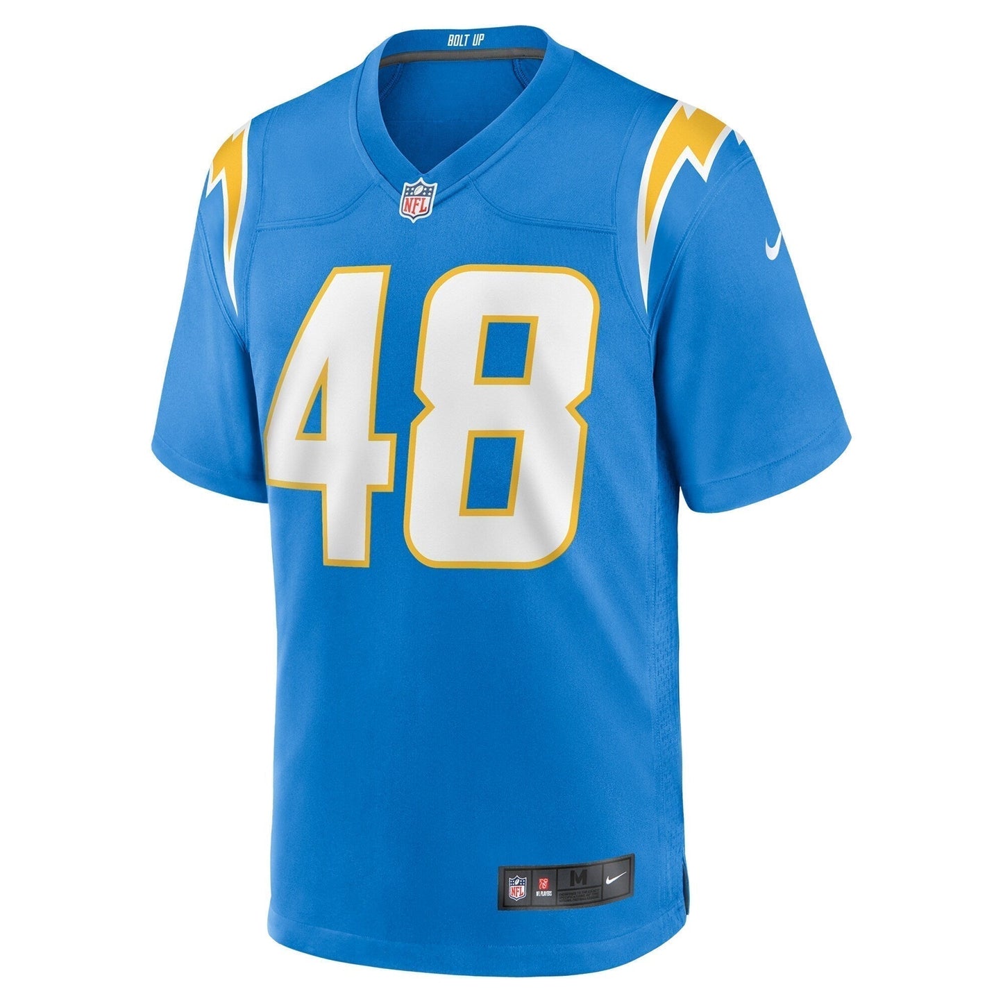 Bud Dupree Los Angeles Chargers Team Game Jersey - Powder Blue football jersey product view 2