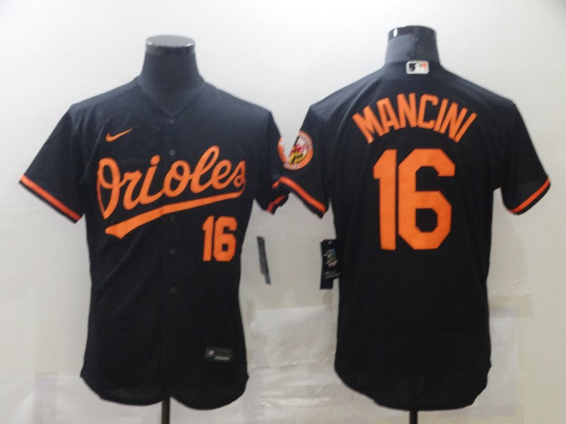 Men's Baltimore Orioles Trey Mancini Black Replica Baseball Jersey baseball jersey product view 1