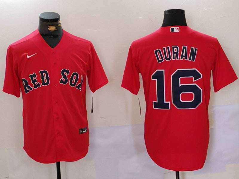 Men's Boston Red Sox Jarren Duran #16 Red Replica Player Jersey baseball jersey product view 1