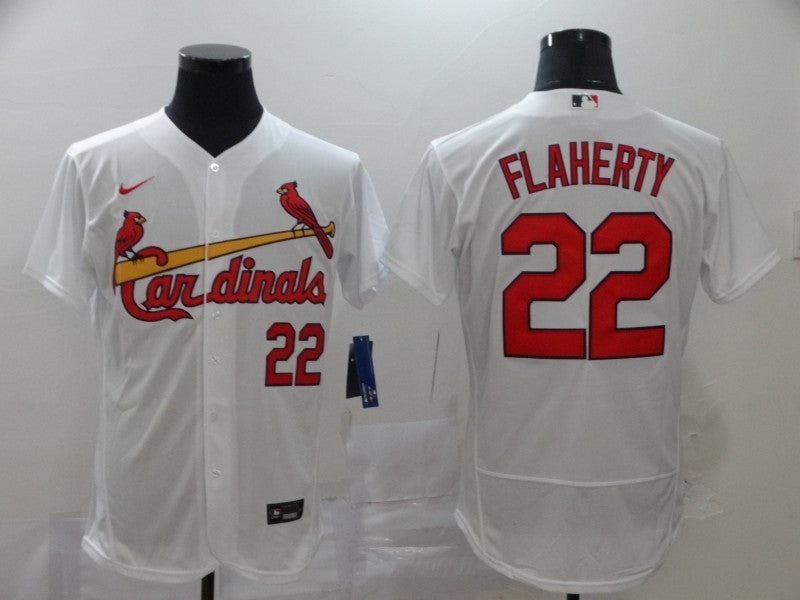 Men's St. Louis Cardinals Jack Flaherty White Replica Baseball Jersey baseball jersey product view 1
