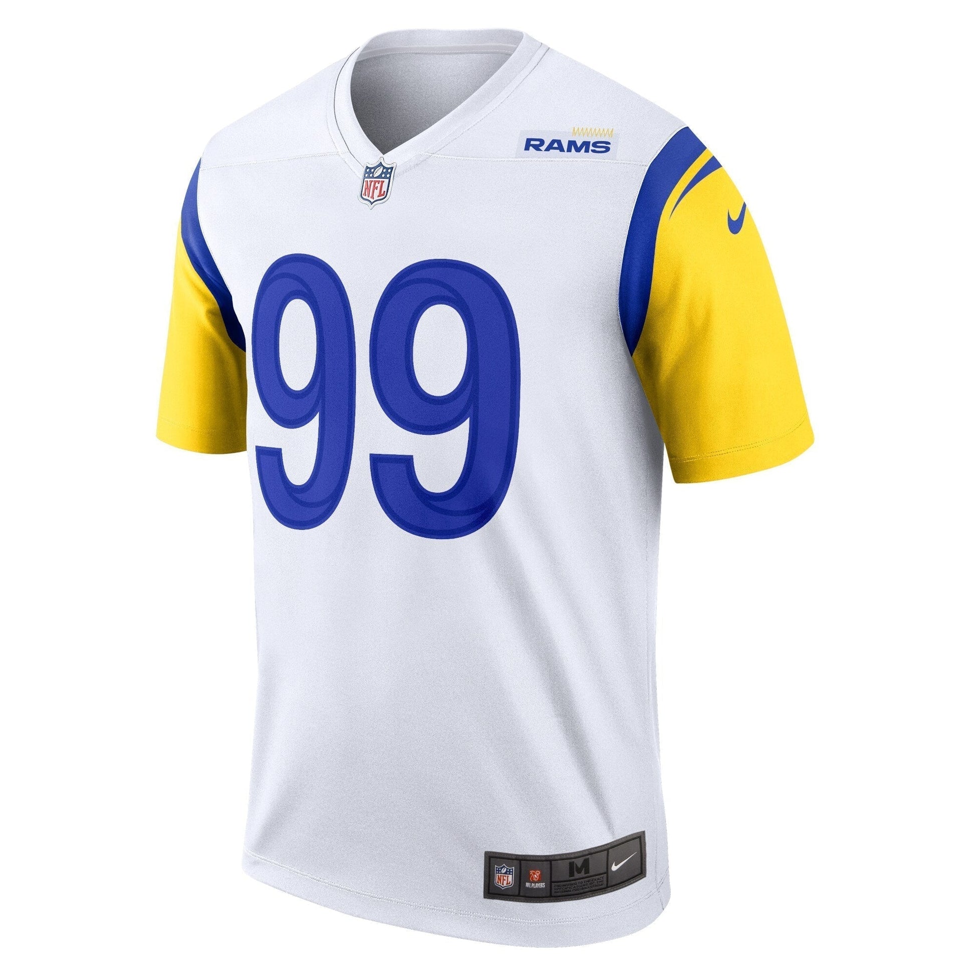 Aaron Donald Los Angeles Rams Legend Jersey - White football jersey product view 2