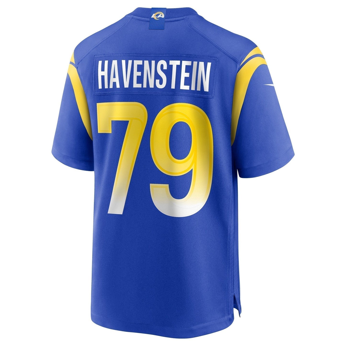 Rob Havenstein Los Angeles Rams Game Jersey - Royal football jersey product view 3