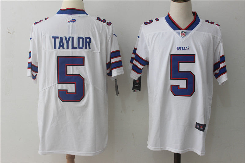 Men's Buffalo Bills Tyrod Taylor #5 White Game Jersey1 football jersey product view 1