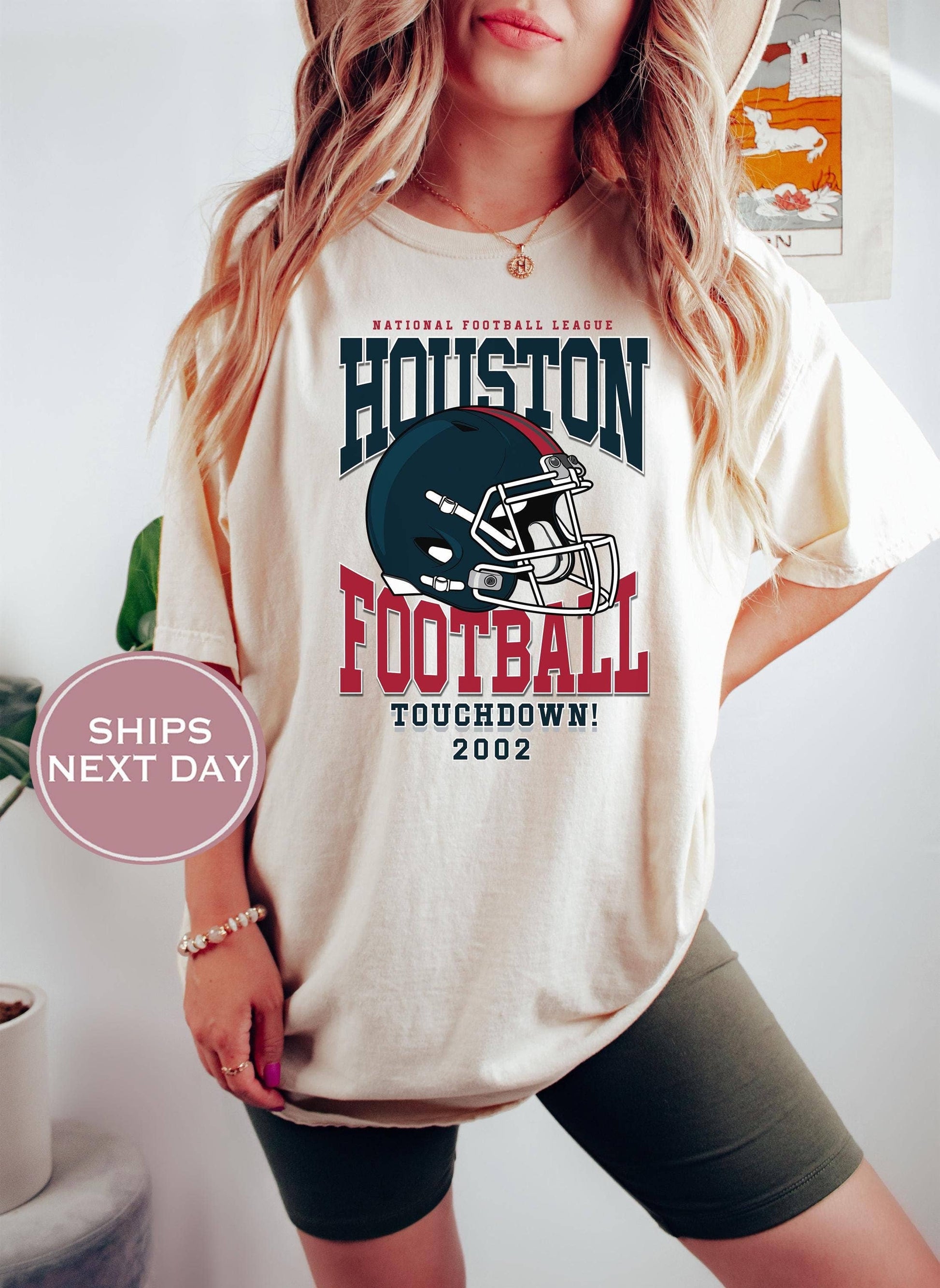 Retro Houston Football Shirt - Trendy Game Day Tee Unisex T-shirt, Sweatshirt, Hoodie, Long Sleeve Tee - T-Shirt, Sweatshirt, Hoodie