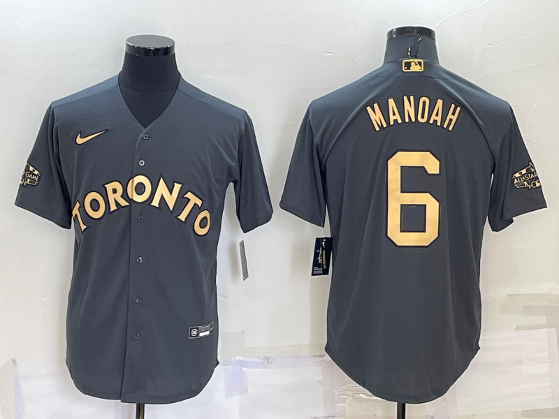 Men's Los Angeles Angels Anthony Rendons #6 Dark Grey Player Jersey1 baseball jersey product view 1