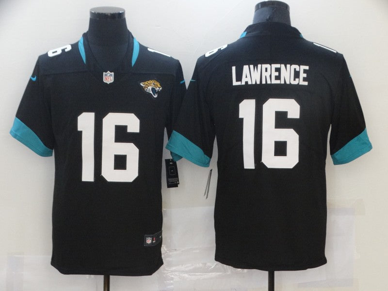 Men's Jacksonville Jaguars Trevor Lawrence Black Alternate Player Game Jersey football jersey product view 1