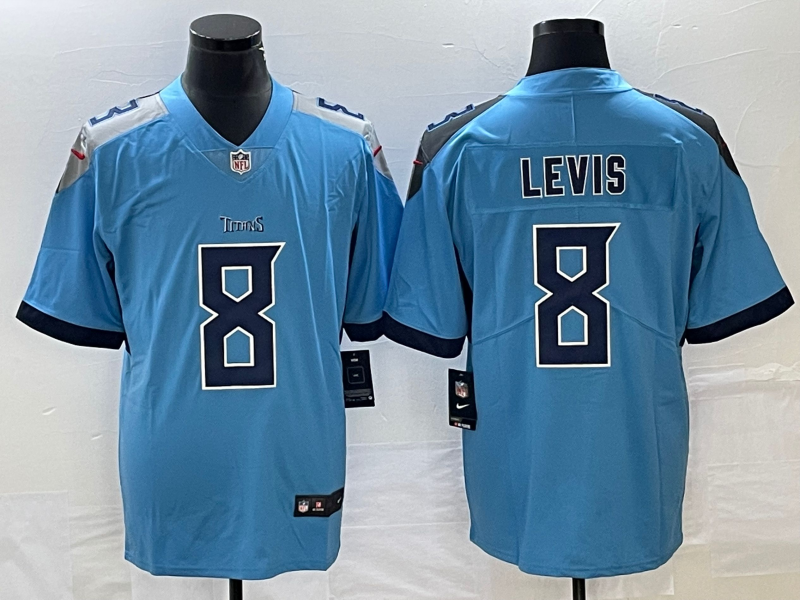 Men's Tennessee Titans Will Levis Light Blue Game Jersey football jersey product view 1