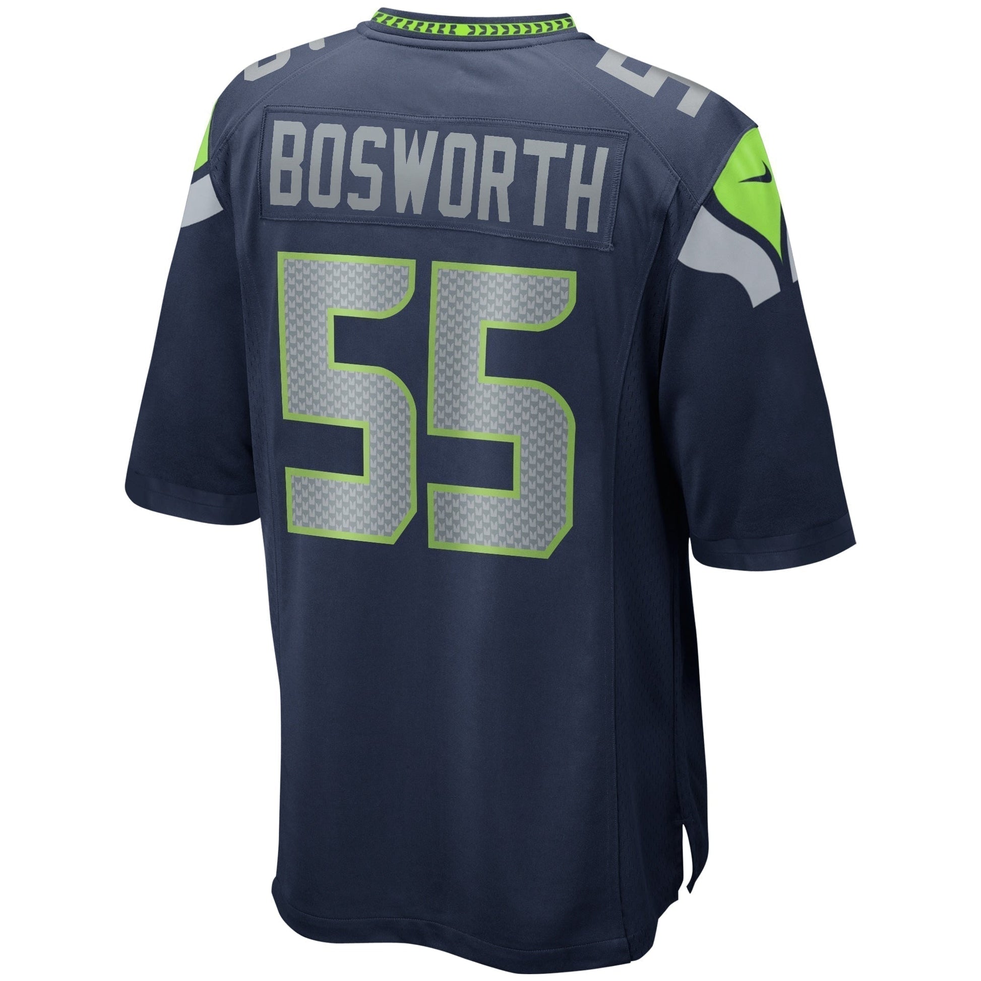 Brian Bosworth Seattle Seahawks Game Retired Jersey - College Navy football jersey product view 3