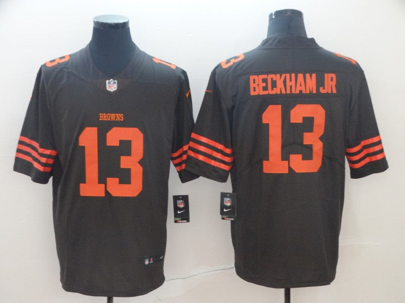 Men's Cleveland Browns Odell Beckham Jr. Brown Player Game Jersey football jersey product view 1