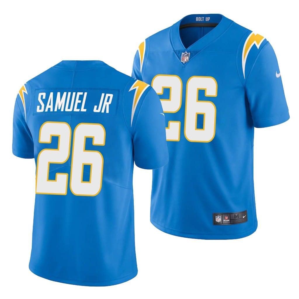 Asante Samuel Jr Los Angeles Chargers Jersey football jersey product view 1