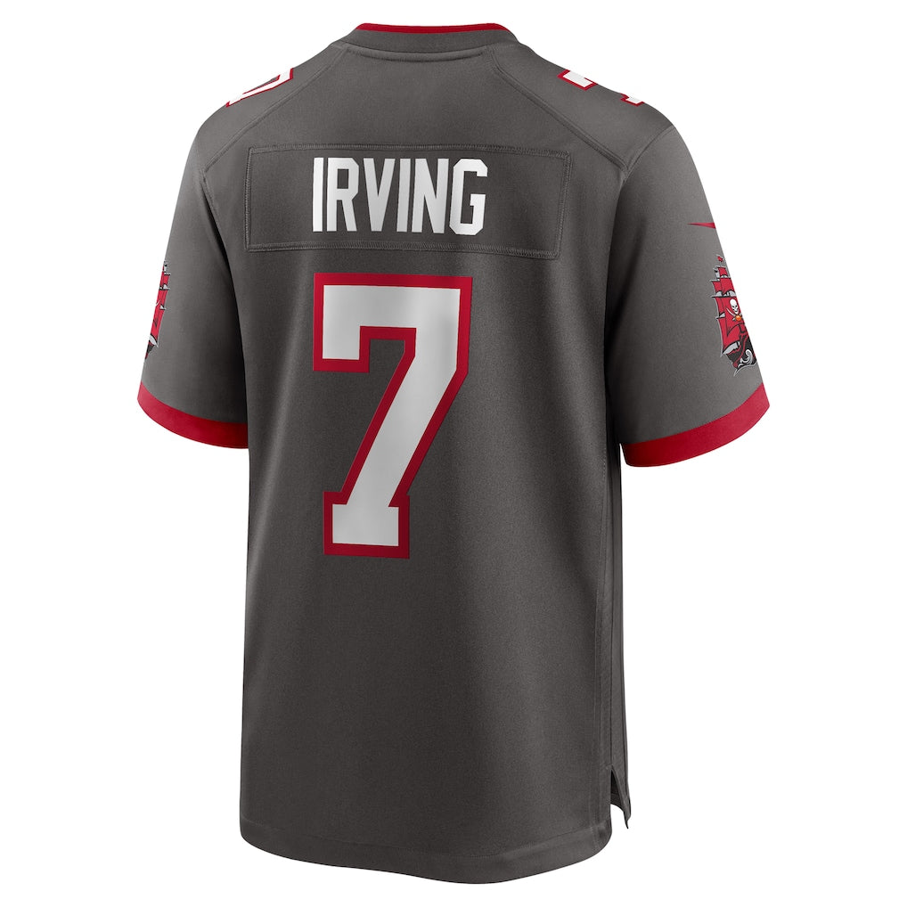 TB.Buccaneers #7 Bucky Irving Pewter Alternate GameJersey football jersey product view 1