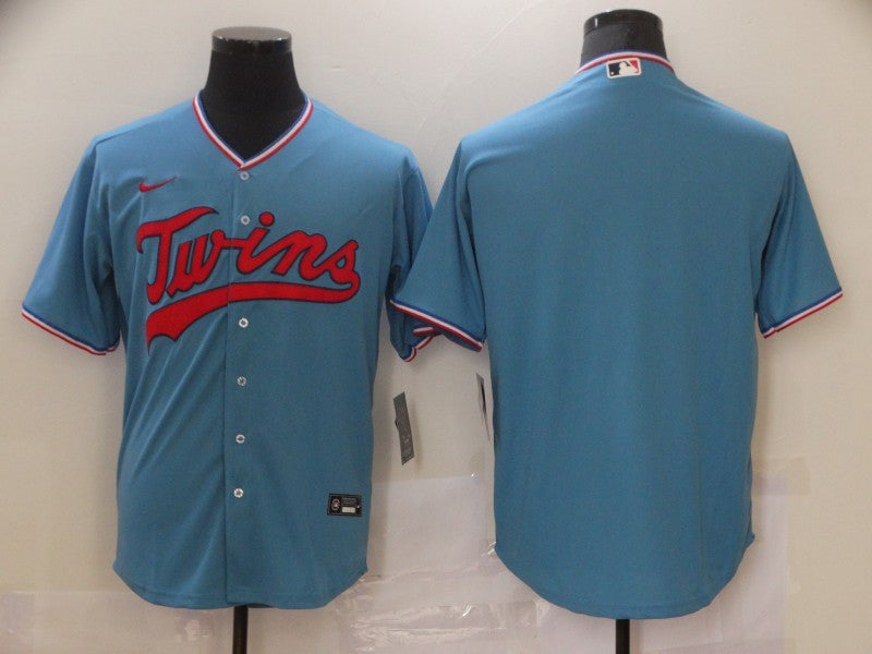 Men's Minnesota Twins Blue Replica Player Blank Jersey baseball jersey product view 1