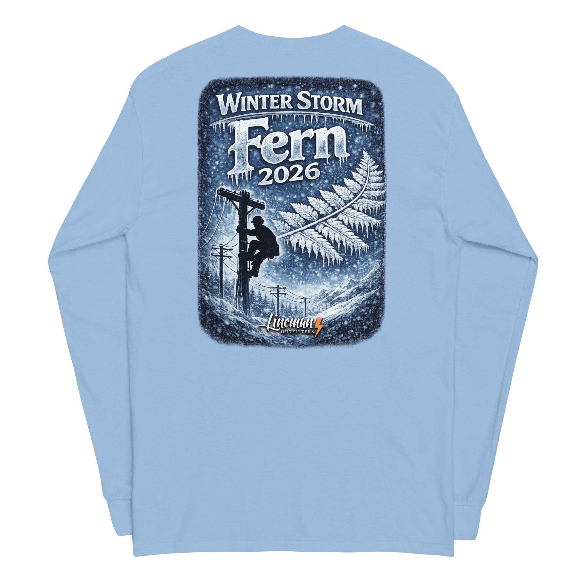 Winter Storm Fern 2026 Power Lineman Ls Shirt Unisex T-shirt, Sweatshirt, Hoodie, Long Sleeve Tee - T-Shirt, Sweatshirt, Hoodie