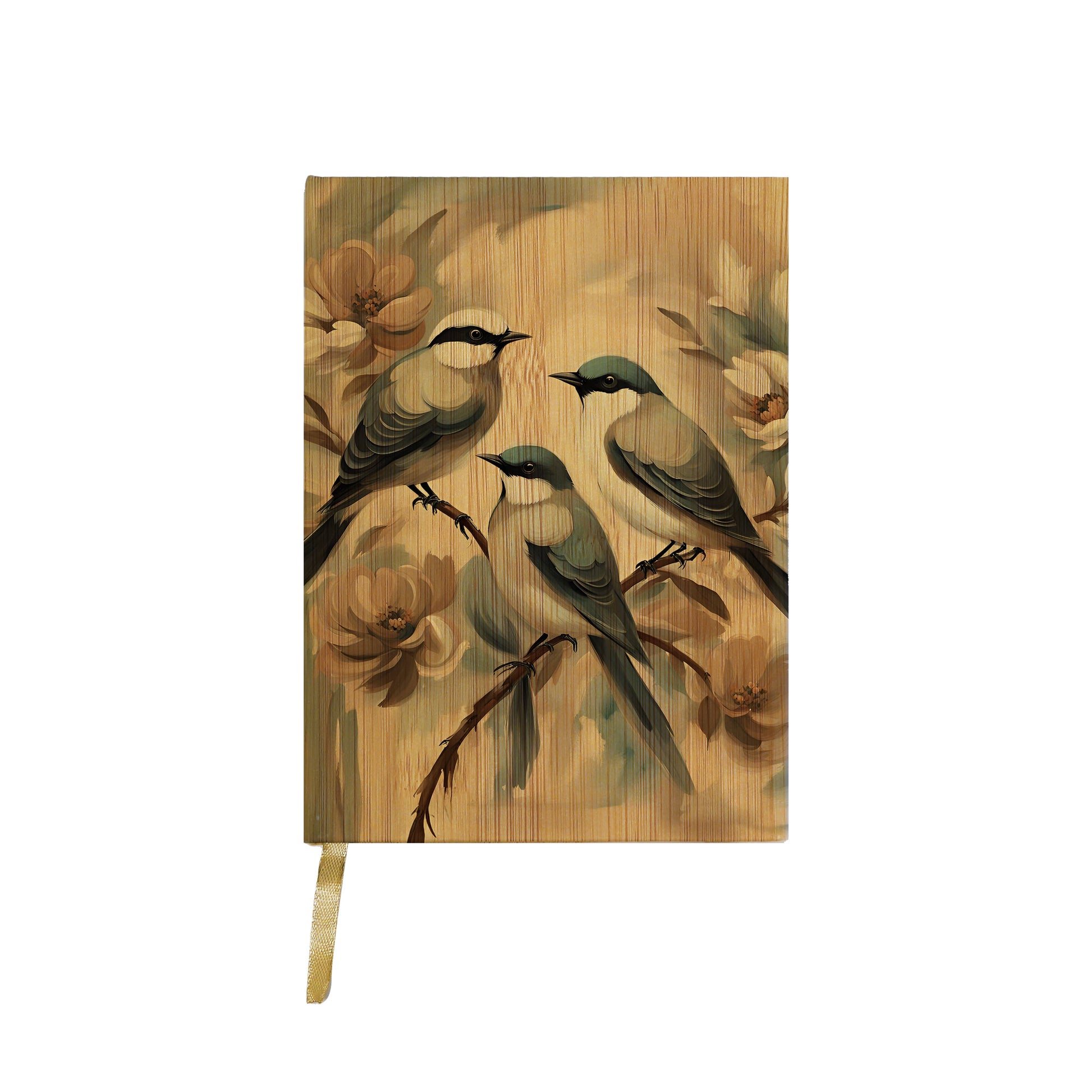 Three Birds On Floral Branch Journal Unisex T-shirt, Sweatshirt, Hoodie, Long Sleeve Tee - T-Shirt, Sweatshirt, Hoodie