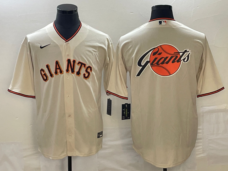 Men's San Francisco Giants Cream Home Replica Team Jersey baseball jersey product view 1