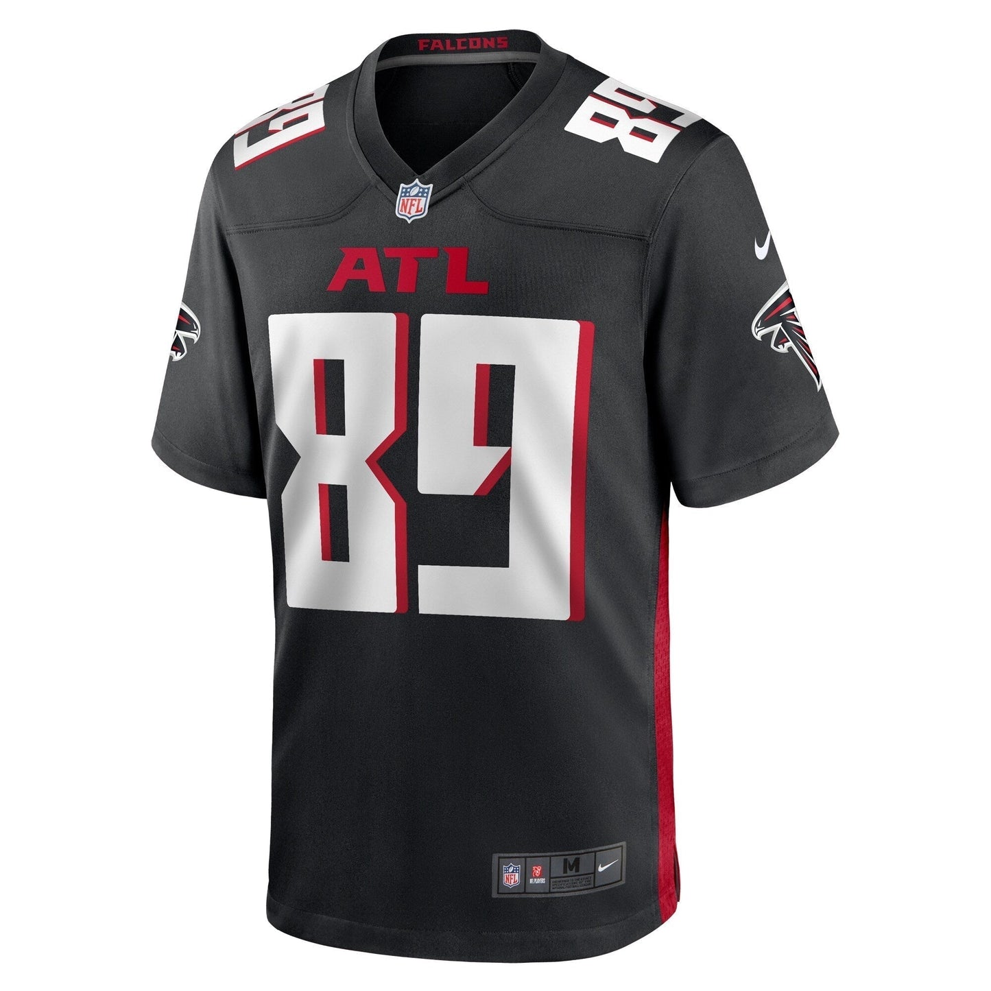 Charlie Woerner Atlanta Falcons Game Jersey - Black football jersey product view 2