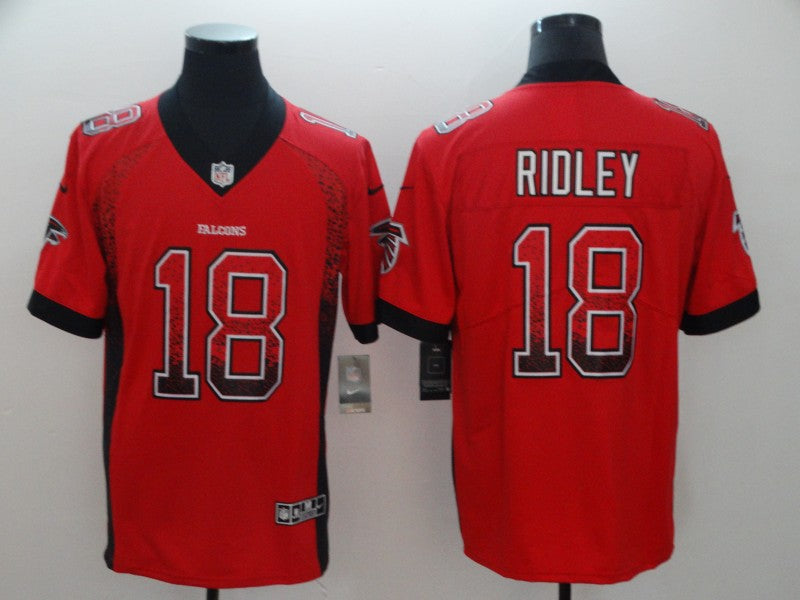 Men's Atlanta Falcons Calvin Ridley #18 Red Game Player Jersey1 football jersey product view 1