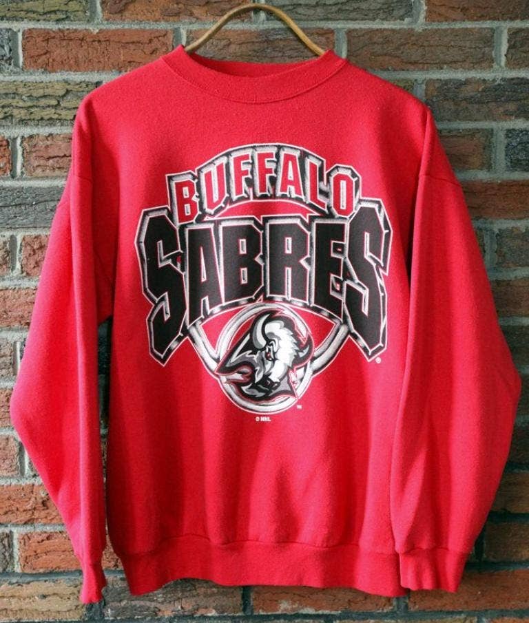 Vintage Buffalo Sabres Hockey Team Crewneck Sweatshirt Unisex T-shirt, Sweatshirt, Hoodie, Long Sleeve Tee - T-Shirt, Sweatshirt, Hoodie