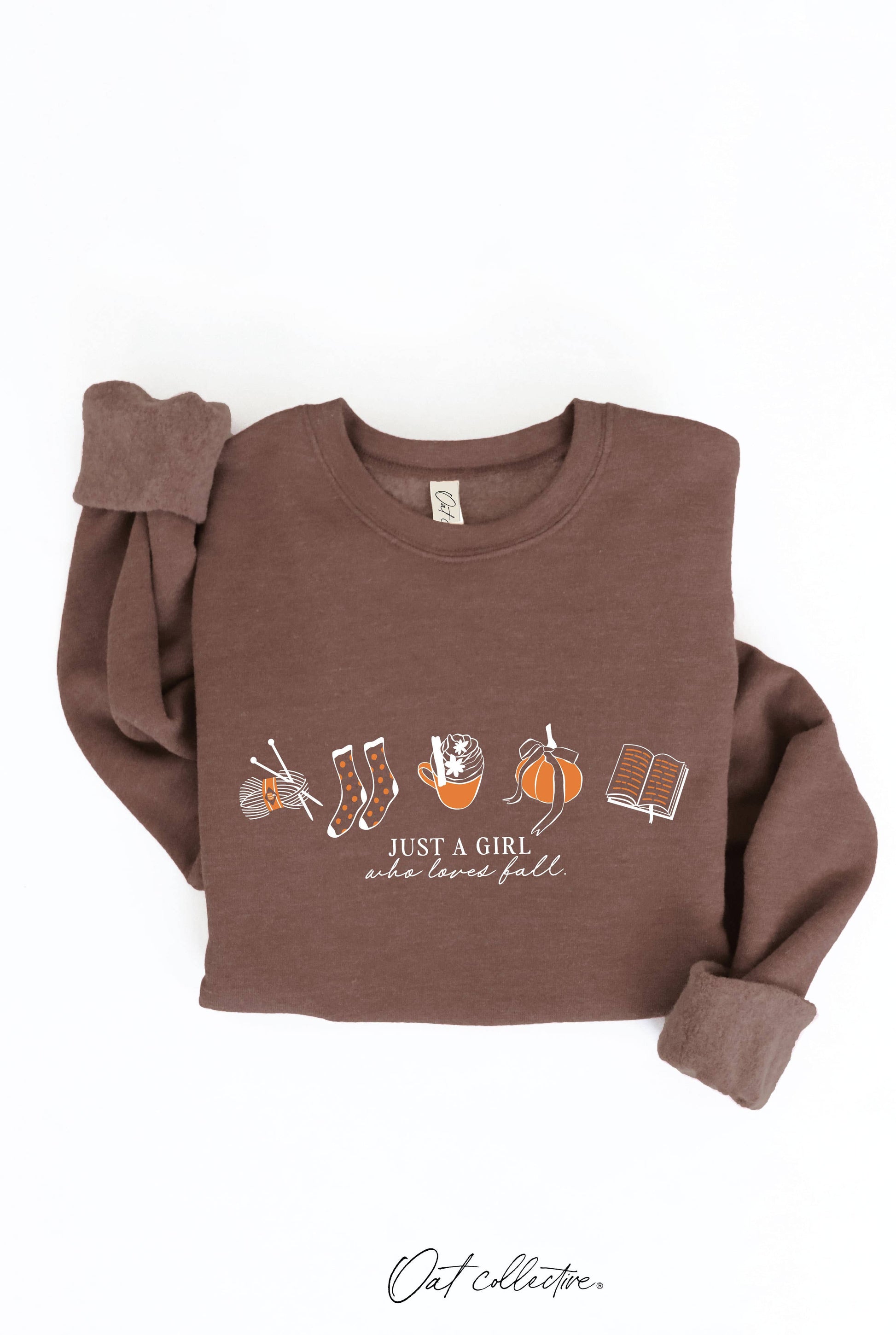 Just A Girl Who Loves Fall Graphic Sweatshirt Unisex T-shirt, Sweatshirt, Hoodie, Long Sleeve Tee - T-Shirt, Sweatshirt, Hoodie