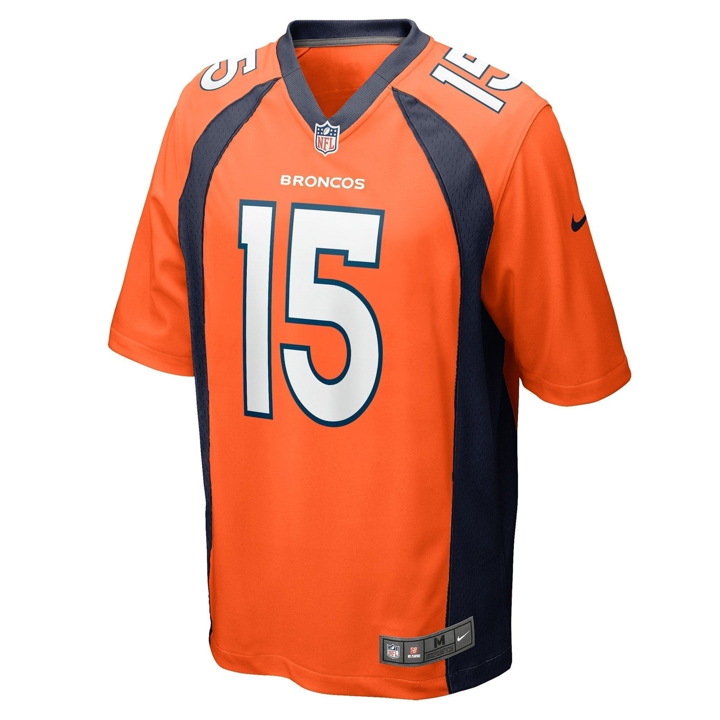 Jalen Virgil Denver Broncos Game Jersey - Orange football jersey product view 2