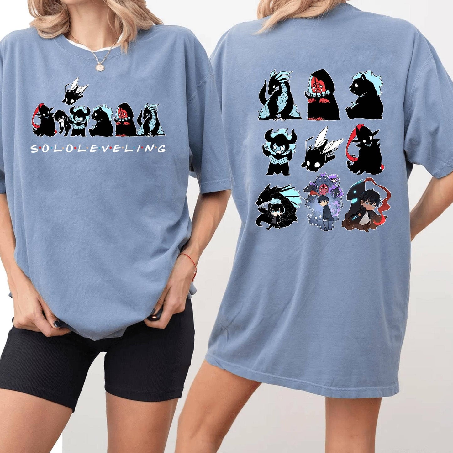 Solo Leveling Sung Jin Woo Anime Shirt Gift For Him Unisex T-shirt, Sweatshirt, Hoodie, Long Sleeve Tee - T-Shirt, Sweatshirt, Hoodie