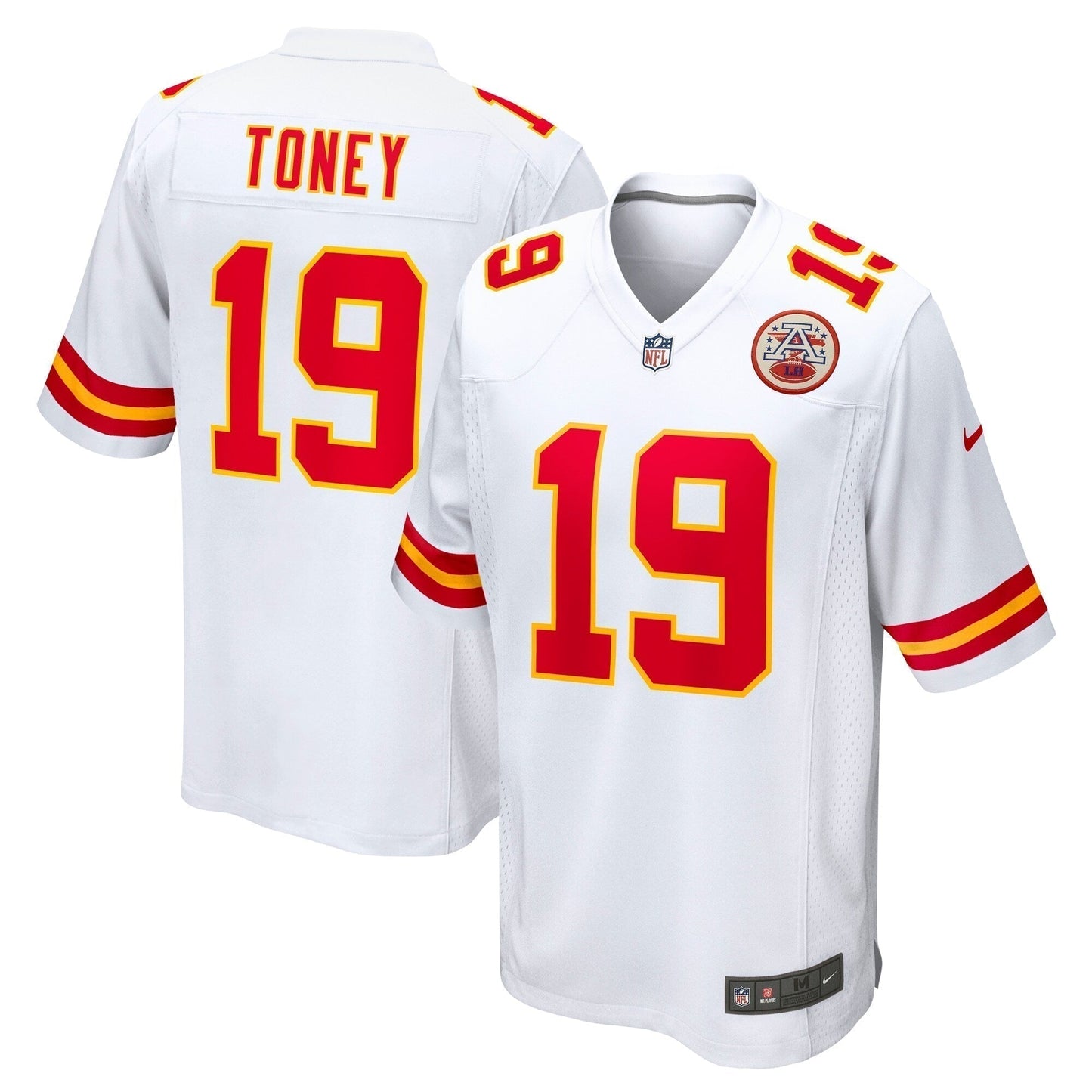 Kadarius Toney Kansas City Chiefs Game Jersey - White football jersey product view 1