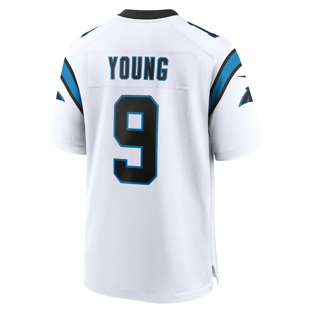 C.Panthers #9 Bryce Young White Game Jersey sports jersey product view 1