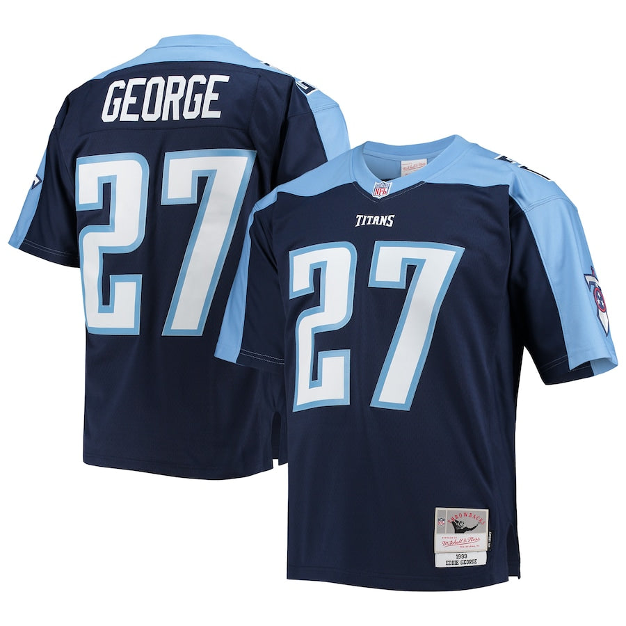 Men's Tennessee Titans Eddie George Navy Legacy Replica Jersey football jersey product view 1