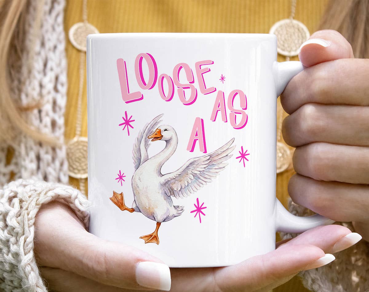 Loose As A Goose Funny Animal Pun Coffee Mug Unisex T-shirt, Sweatshirt, Hoodie, Long Sleeve Tee - T-Shirt, Sweatshirt, Hoodie