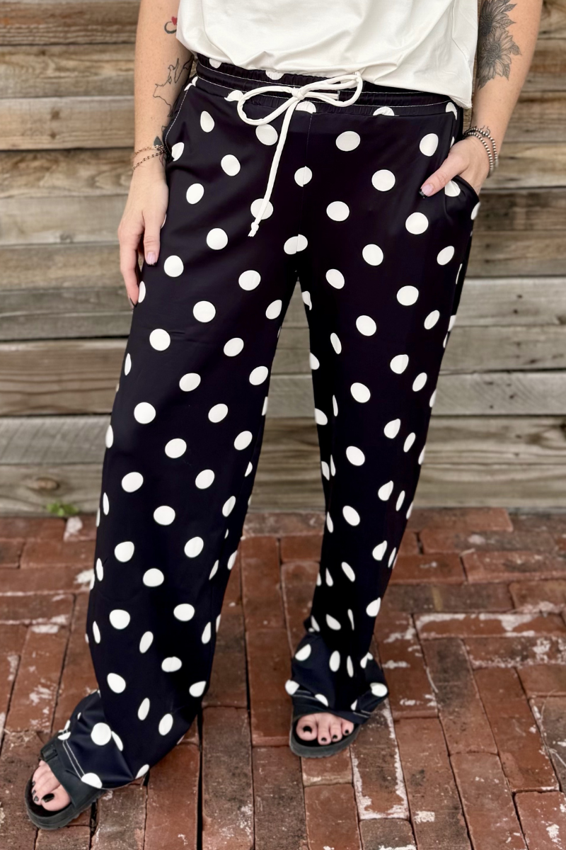 Polka Dot Posie Pants - Black Unisex T-shirt, Sweatshirt, Hoodie, Long Sleeve Tee - T-Shirt, Sweatshirt, Hoodie