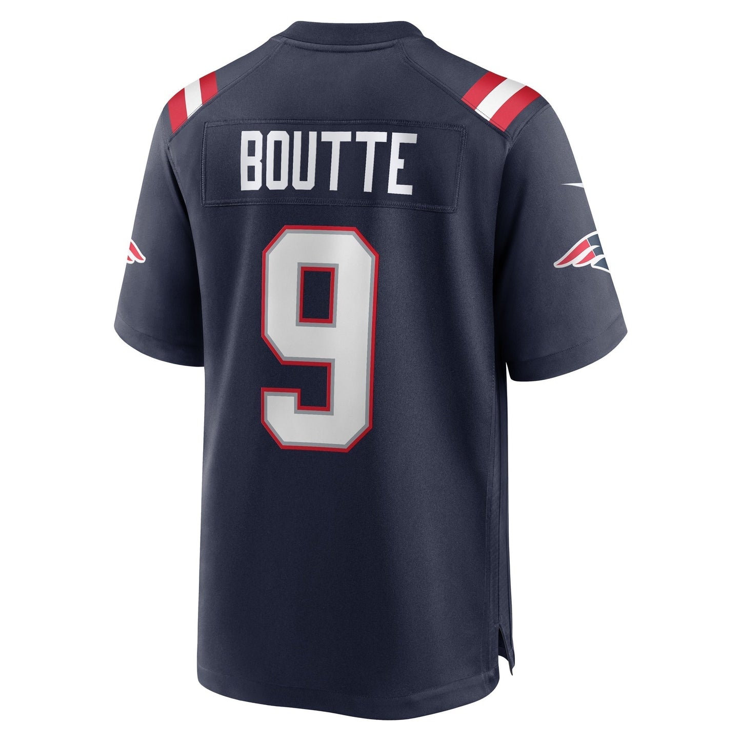 Kayshon Boutte New England Patriots Game Jersey - Navy football jersey product view 3