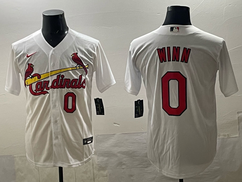 Men's St. Louis Cardinals Masyn Winn White Home Replica Player Jersey baseball jersey product view 1