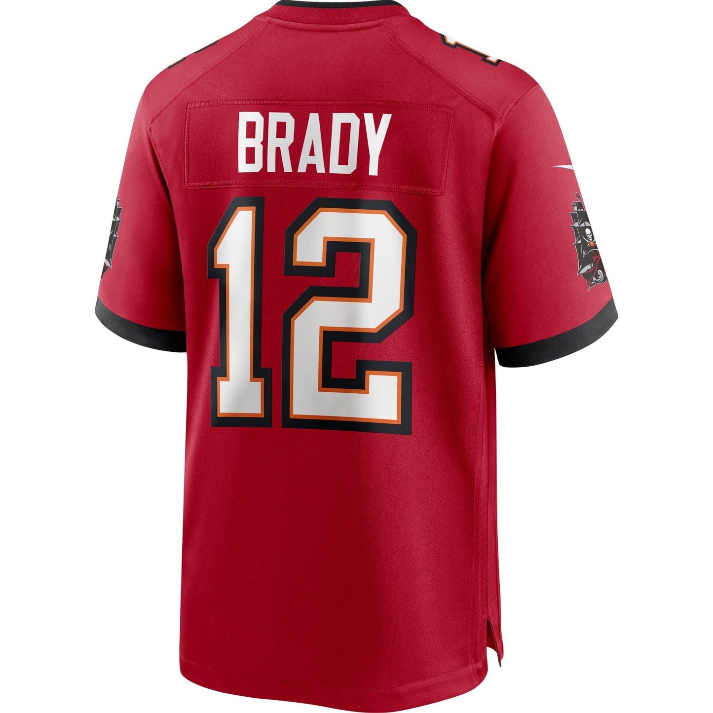 Tom Brady Tampa Bay Buccaneers Game Jersey - Red football jersey product view 3