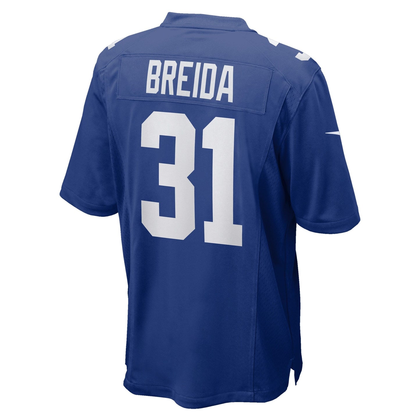 Matt Breida New York Giants Game Jersey - Royal football jersey product view 3